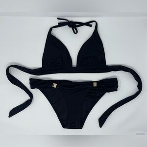 Elegant Victoria's Secret Black Bikini Set